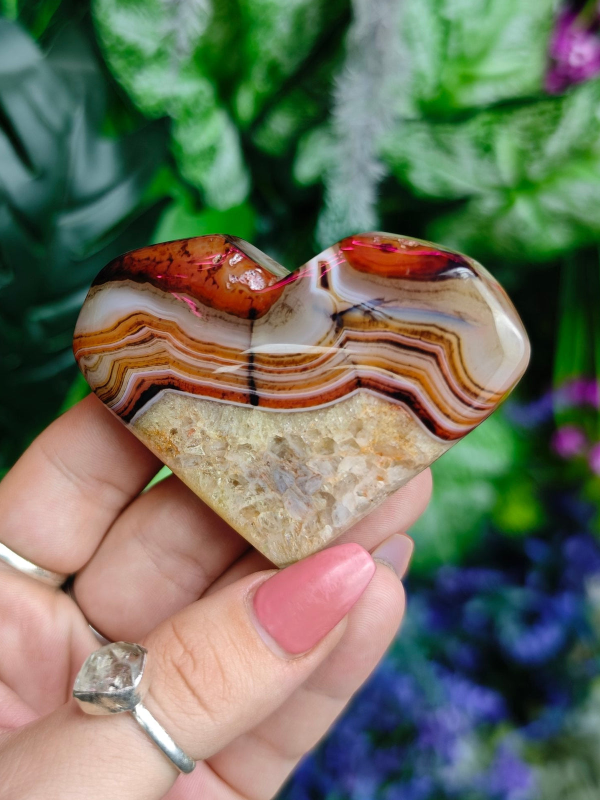 Sardonyx Puffy Hearts