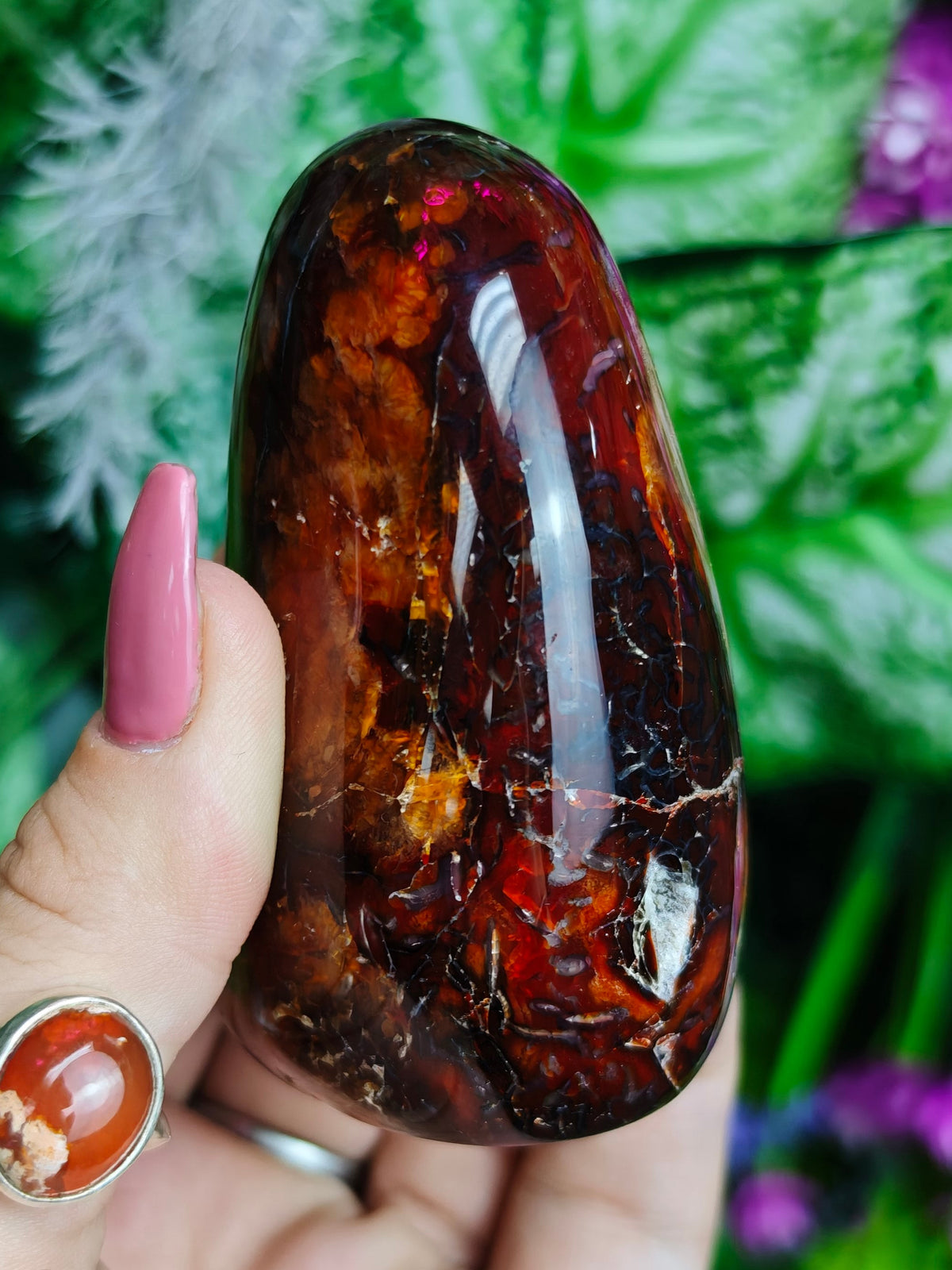 Carnelian & Orca Agate Freeform