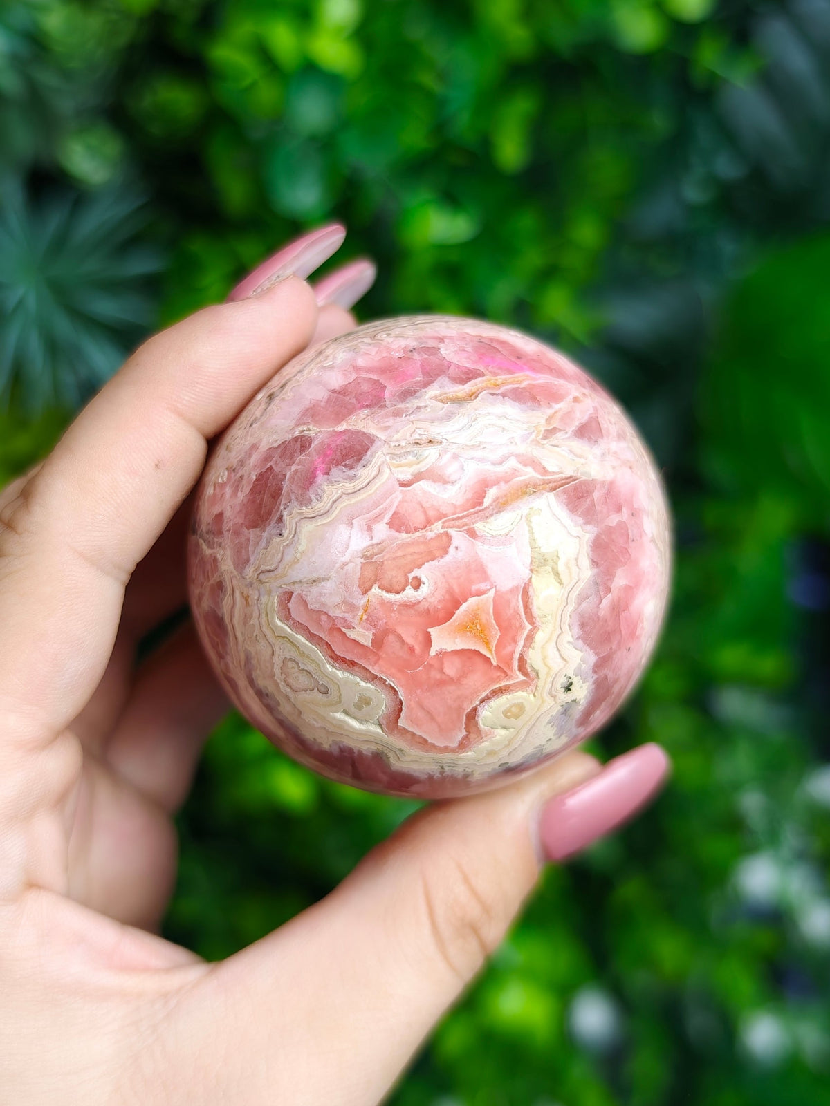Rhodochrosite Sphere