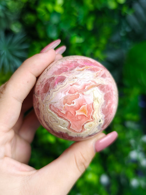 Rhodochrosite Sphere