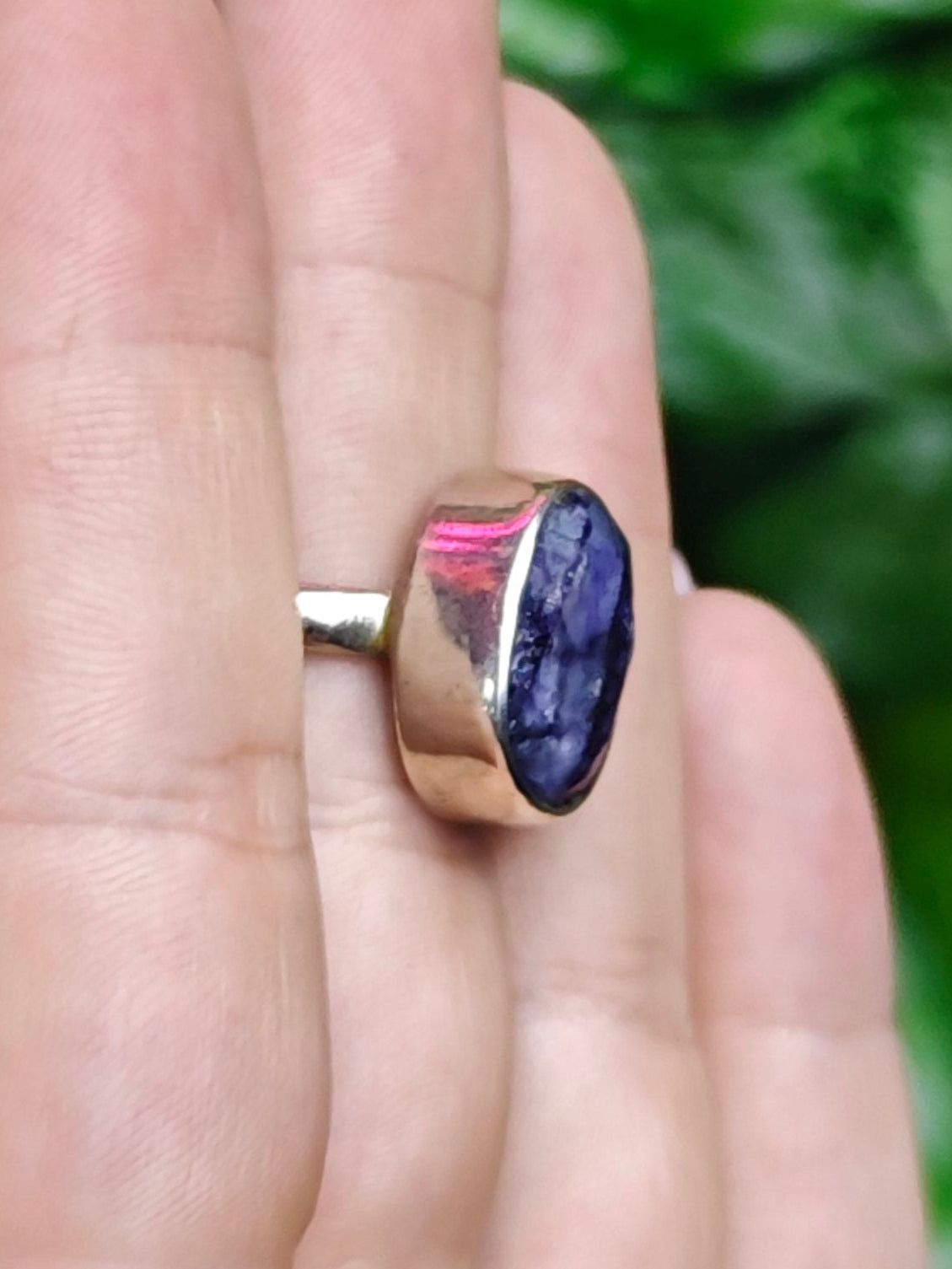 Tanzanite Ring Size 8 Sterling Silver