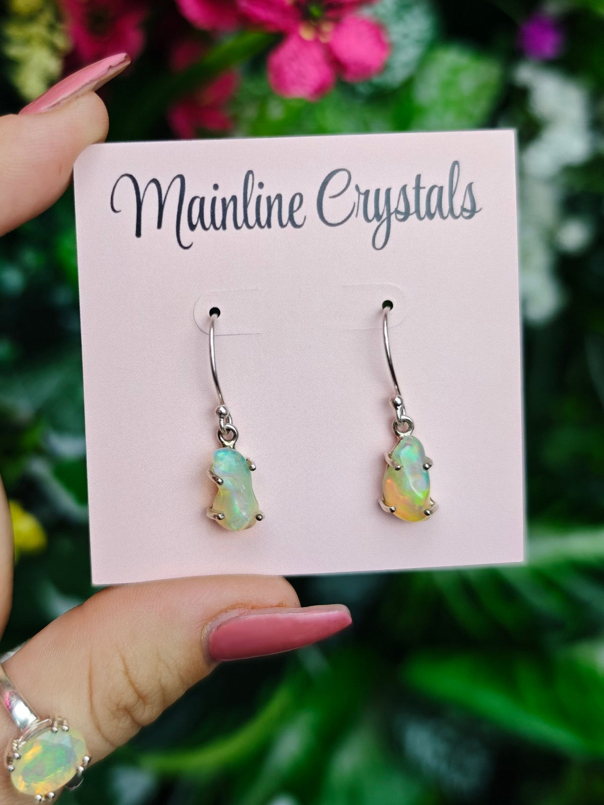 Ethiopian Opal Sterling Silver Earring