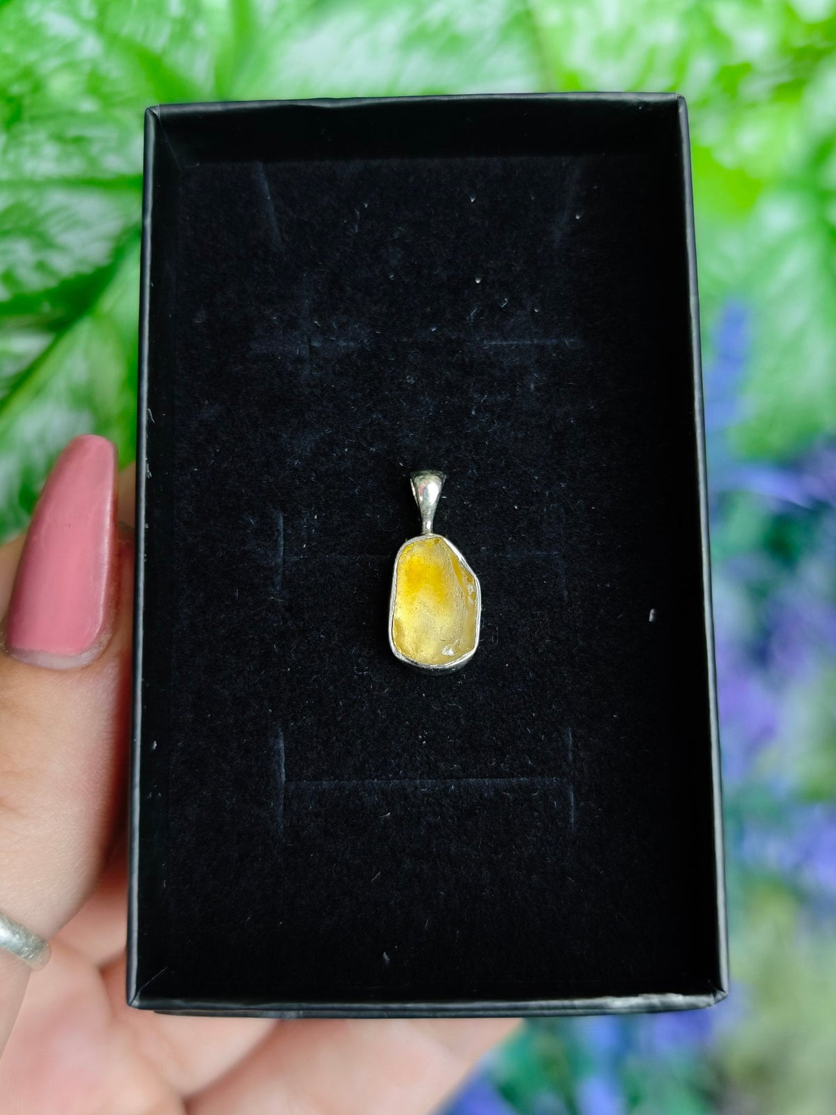 Libyan Desert Glass Sterling Silver Pendants