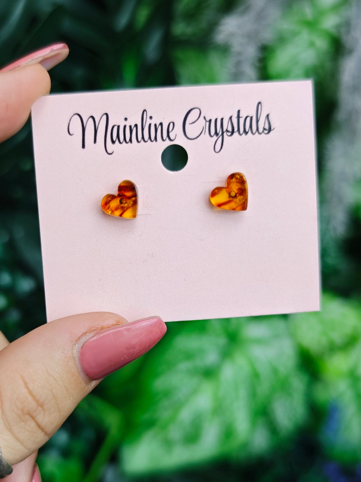 Baltic Amber Carving Sterling Silver Earrings