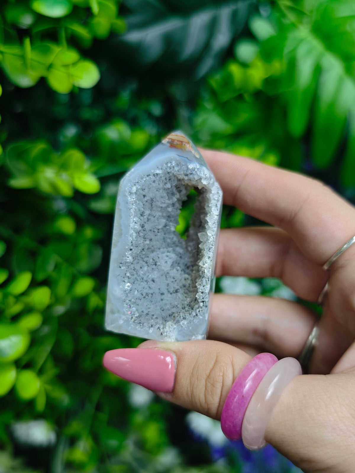 Brazilian Agate Portal Tower with Goethite