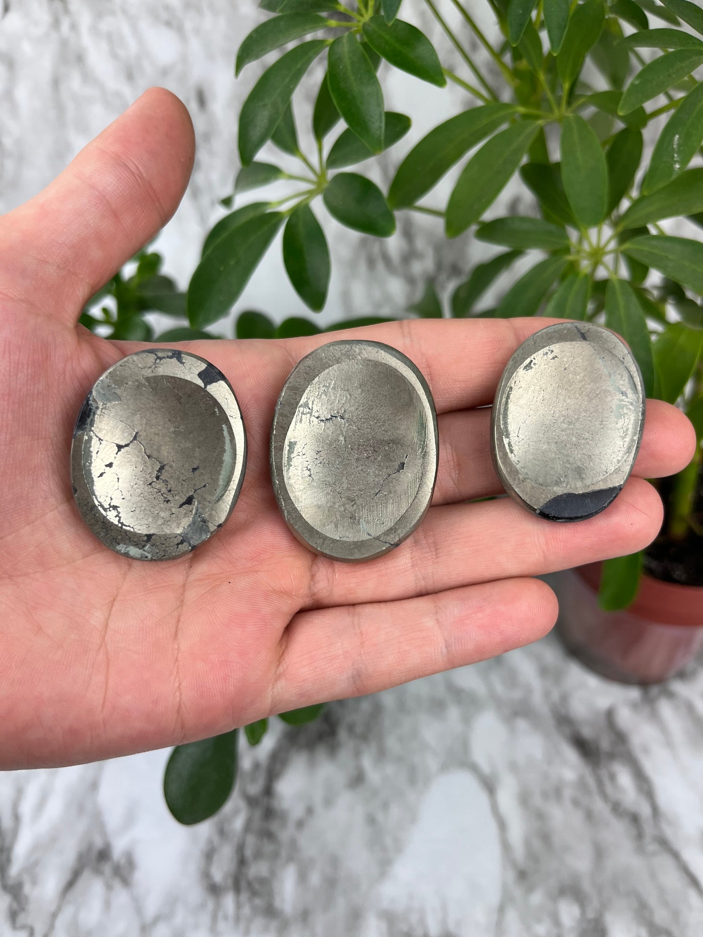 Pyrite Worry Stone