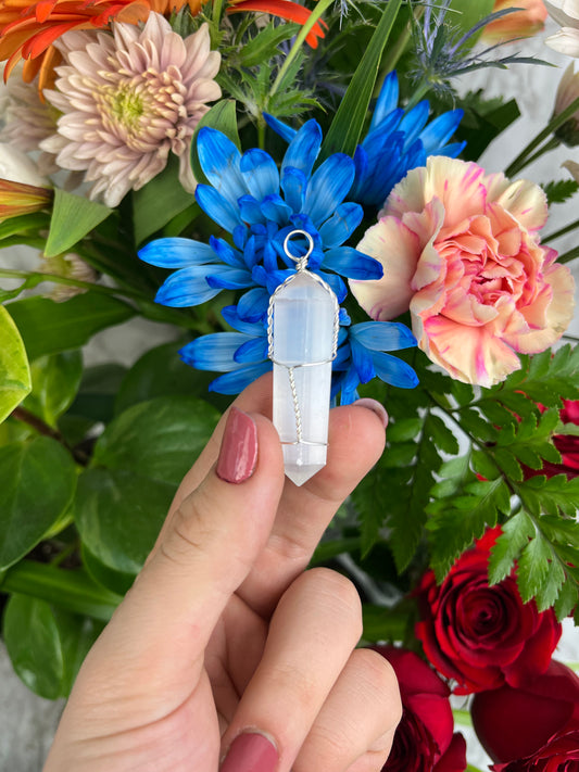 Selenite Pendant