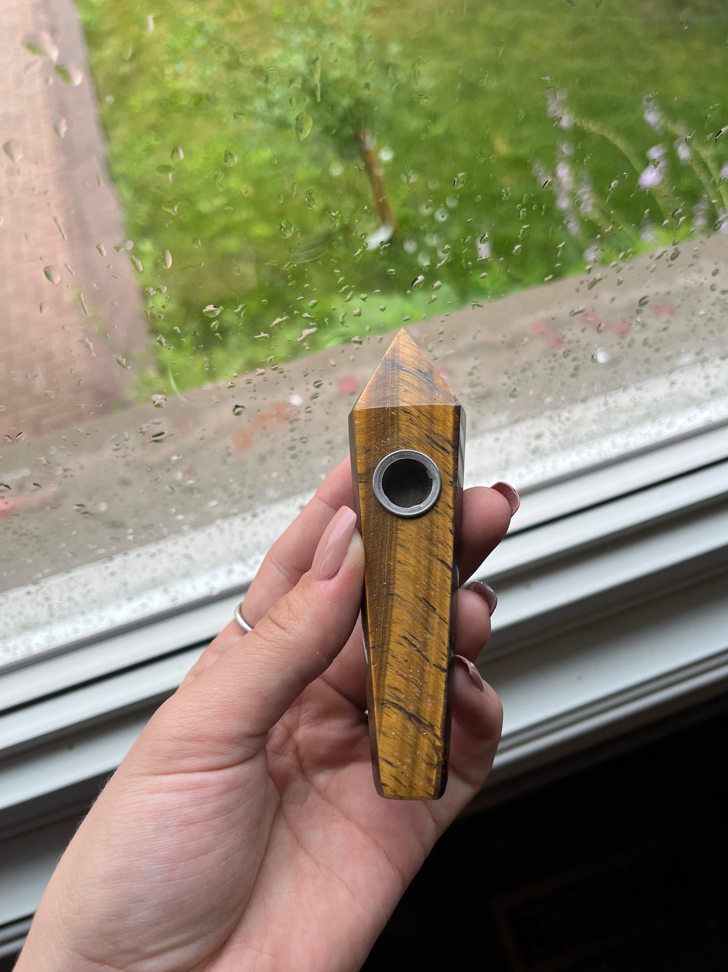 Tigers Eye Pipe