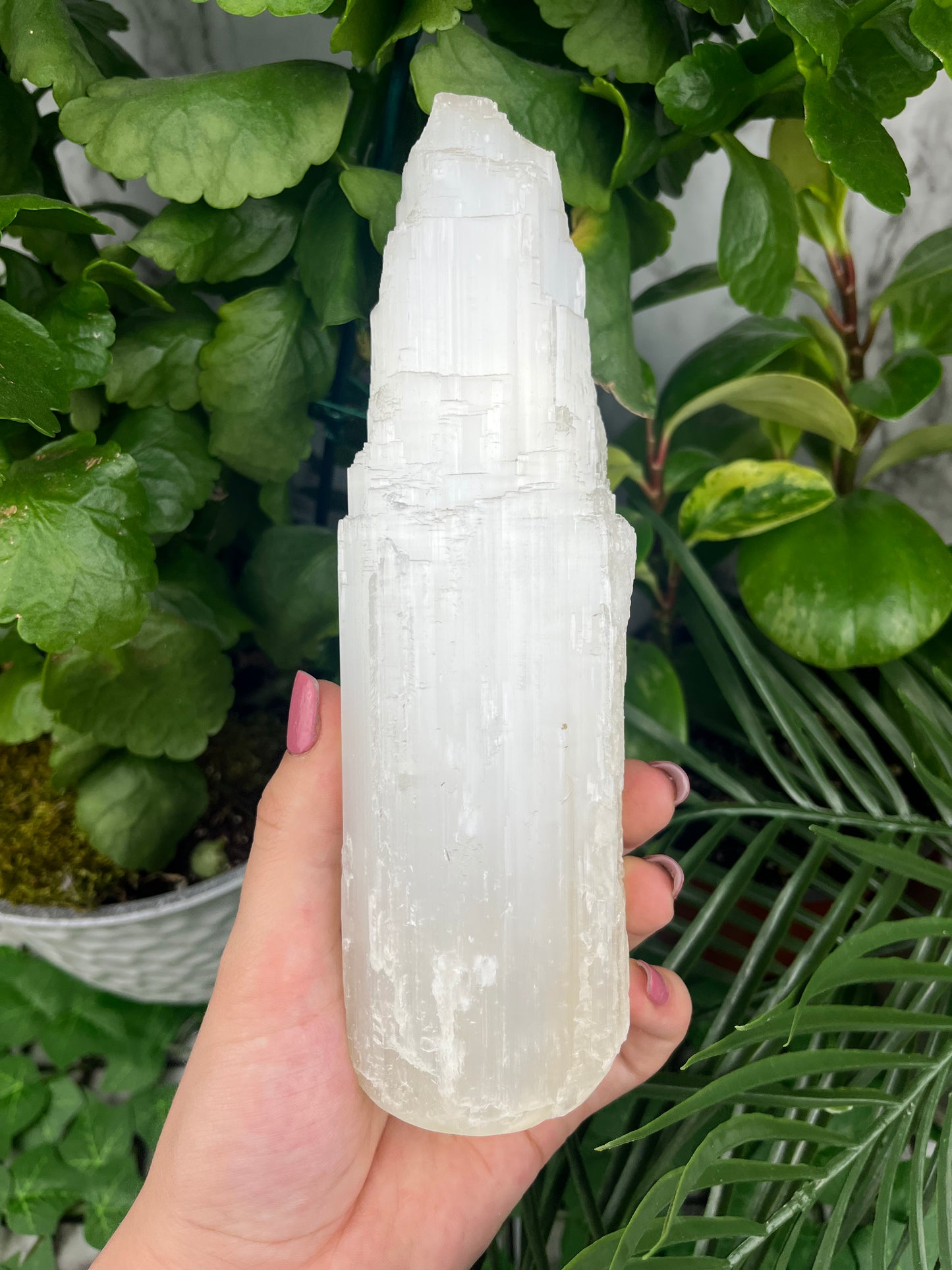 Selenite Rough Tower Large